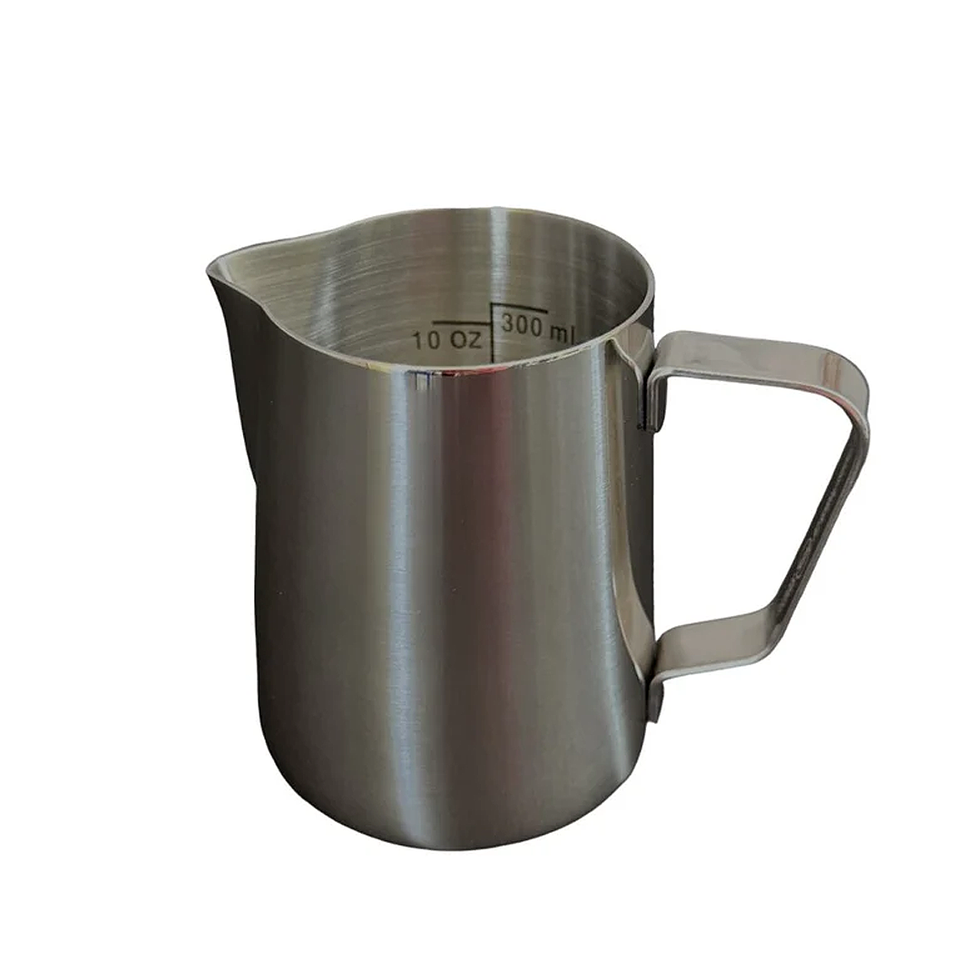 12 oz Etched Macchiato Pitcher, Stainless Steel, 807000