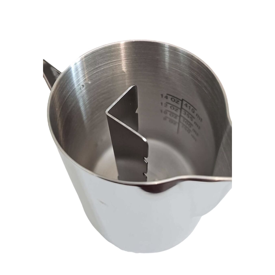 Rattleware Etched Latte Art Pitcher with Center Angle 20oz