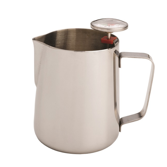 32 oz Latte Art Pitcher w/ Clip, Stainless Steel, 27203
