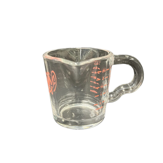 3 oz Shot Pitcher, Glass, Pink Printing