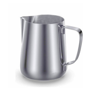 Rattleware 12 oz Macchiato Milk Frothing Pitcher - Stainless Steel Milk Jug for Precision Espresso, Latte, and Cappuccino Art - Barista-Grade Tool for Home, Cafe, and Commercial Use