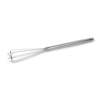 Rattleware 10.5” Long-Handle Silver Espresso Whisk - Perfect Coffee Distribution, Stainless-Steel Triangular Design, Ideal for Commercial & Home Use