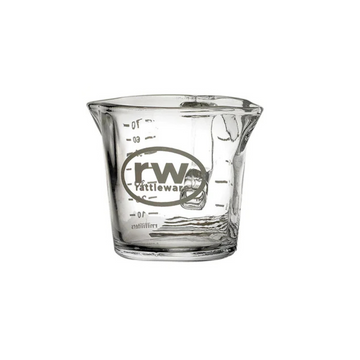 3 oz Shot Pitcher, Double Spout, , White Printing, Glass, 27610