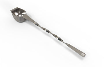 Rattleware Stainless Steel Spoon Twist - Espresso Spoon with Graduated Measure and Scraper Front - Perfect for Precision Coffee Making
