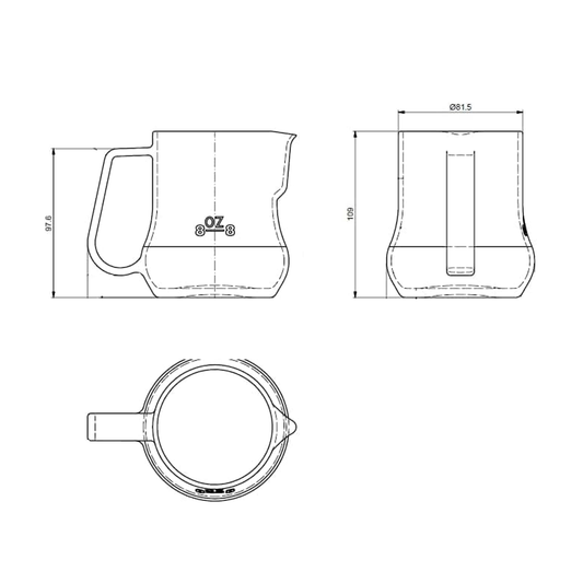 16 oz Bell Creamers, Glass