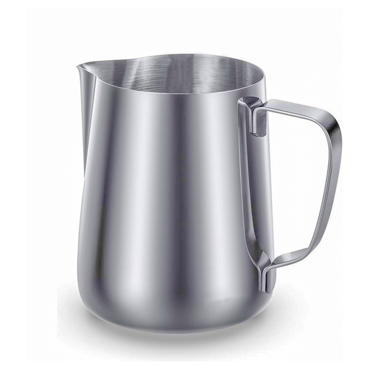 Rattleware - 20 oz Stainless Steel Milk Frothing Pitcher –  Barista Steam Jug for Espresso, Coffee, Cappuccino & Latte Art. Precise Pouring, Durable Handle, Ideal for Cafes & Home Use