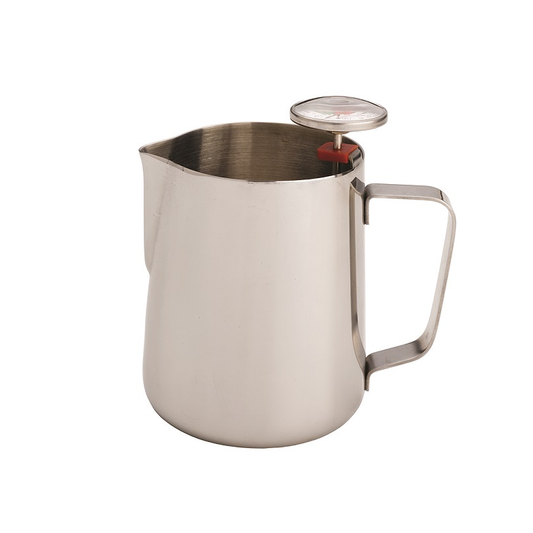 20 oz Latte Art Pitchers with Thermometer Clip, Stainless Steel, 27202