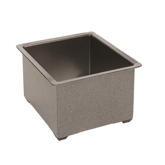 Holder, Stainless Steel, Hammer Finish, for 6″x5.5″x4″ Knock Box
