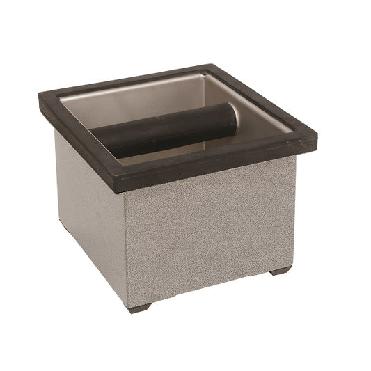 Knock Box Set, Stainless Steel, 6″x5.5″x4″, Hammer Finish, 25631