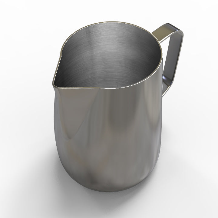 Rattleware - 20 oz Stainless Steel Milk Frothing Pitcher –  Barista Steam Jug for Espresso, Coffee, Cappuccino & Latte Art. Precise Pouring, Durable Handle, Ideal for Cafes & Home Use