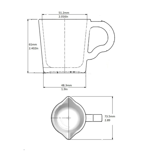 3 oz Shot Pitcher, Glass, No Printing