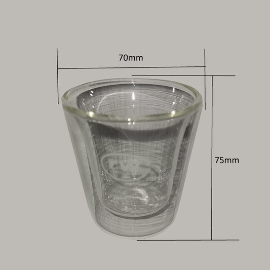 3oz Glass, Double Wall, Graduated, 02169