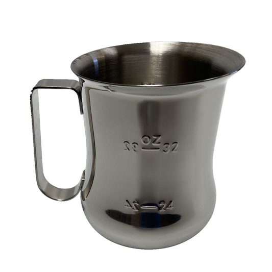 40 oz Graduated Bell Pitcher, Stainless Steel, 07247