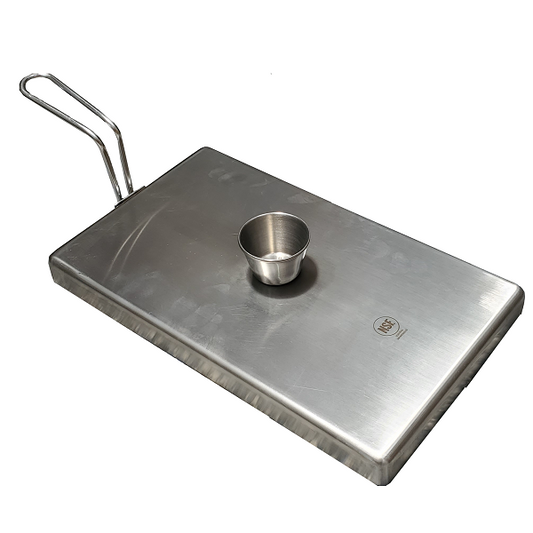 8 Ring Egg Set, Stainless Steel Frame, Nonstick Rings, with Cover