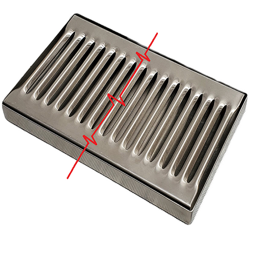 Drip Tray, Stainless Steel, 5″x36″x0.75″, Removable Grate