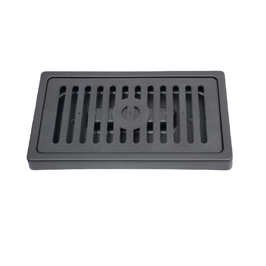 Drip Tray, 4″x7.5″x0.75″, Polymer, Black, Removable Cover