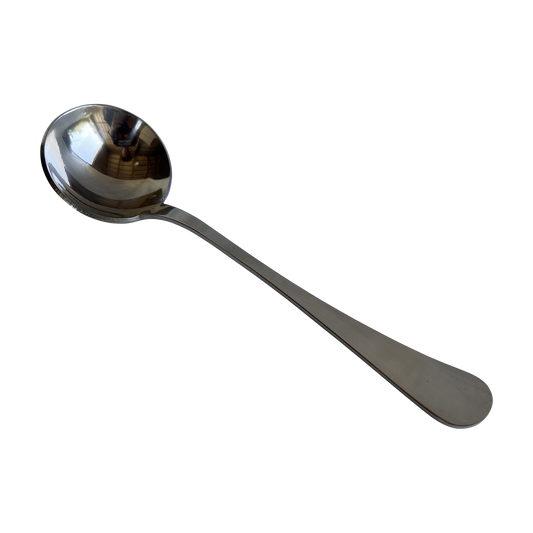 Cupping Spoon, Stainless Steel, Rounded