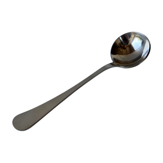 Cupping Spoon, Stainless Steel, Rounded