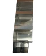 Cup Lid Napkin Straw Holder, Stainless Steel