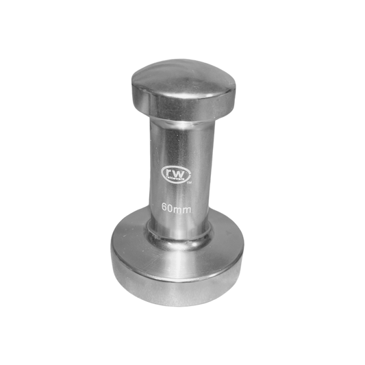 60mm Espresso Tamper, Aluminum, Flat Bottomed