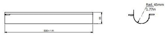 Lid Holder, for Cup Dispensers, Stainless Steel