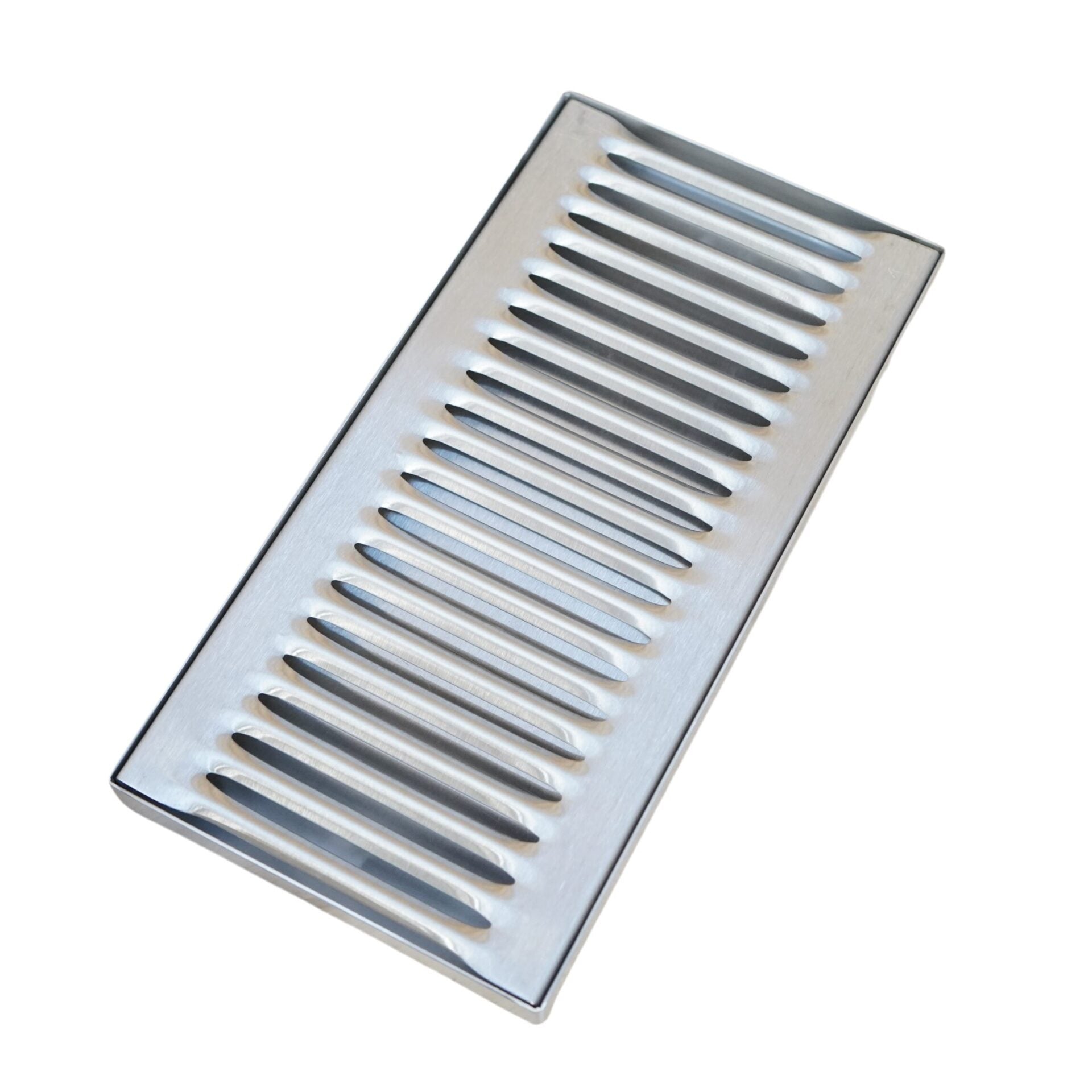 Drip Tray, Super Heavy, 5″x10″x.75″, Stainless Steel, Removeable Grate