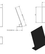 Black Write-On Board 8.5″x11″, 06762