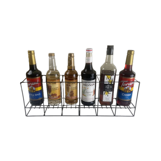 Rattleware 6 Bottle Rack Flat – 6″ Riser Design – Organize Bottles – RW138
