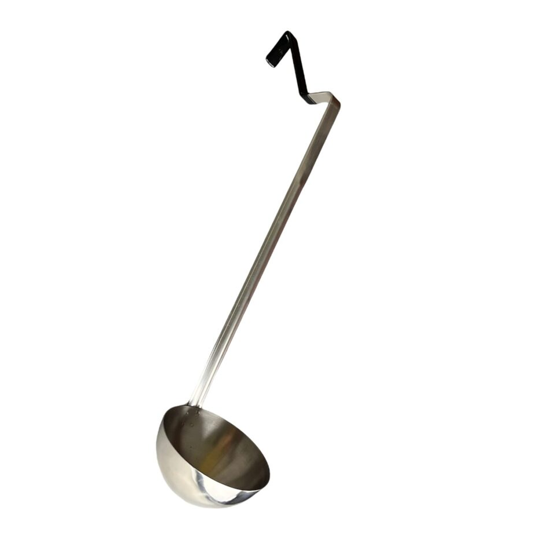 8 oz Ladle, Stainless Steel, with Anti-Slip Angled Handle