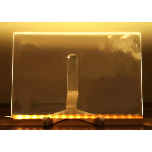 Rattleware Acrylic Board, 30x20cm, with stand, LED