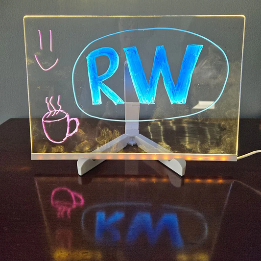 Rattleware Acrylic Board, 30x20cm, with stand, LED