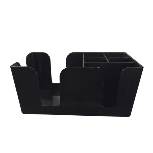 Rattleware Bar Caddy 6 Compartment PC Black