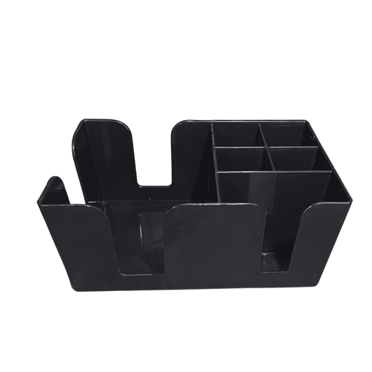 Rattleware Bar Caddy 6 Compartment PC Black