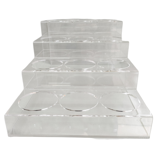 12 Bottle Rack, Acrylic, 12″x20″x8.25″, 86212
