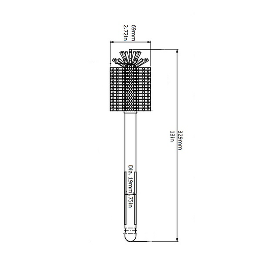 Brush, for Decanter, Polymer, White