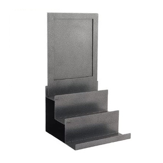 Coffee Bag Display, Stainless Steel, 3 Tiered, Hammered Finish, 06225