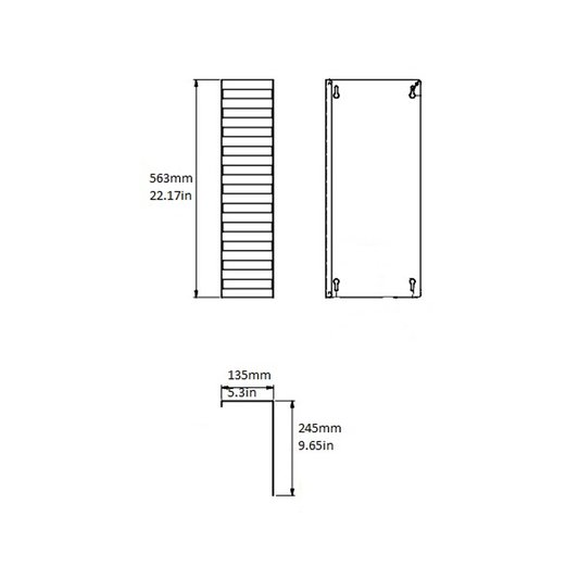 Rattleware Condiment Bin Holder, Sheet Metal, RW045a