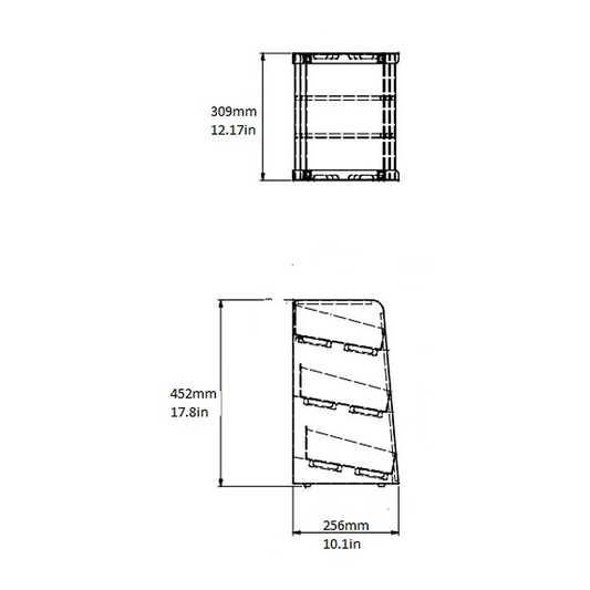 Condiment Rack, Steel, Black, 3 Tiers