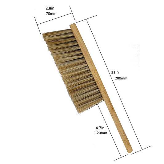 11″ Counter Brush, Wood Handle, Natural Bristles, 03808