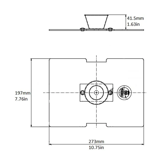 Cover for 7″ Rings, Stainless Steel, with Steam Drip Cup