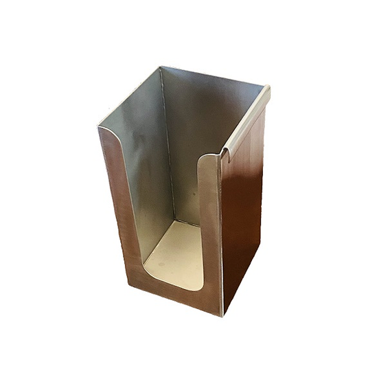 Rattleware Cup/Lid Holder 4″x4″x7.5″ Stainless Steel – 05221S