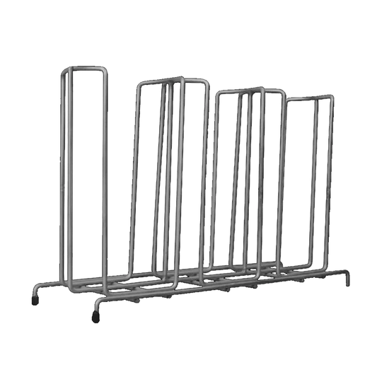 Cup Rack, 3 Section, Wire, Flat