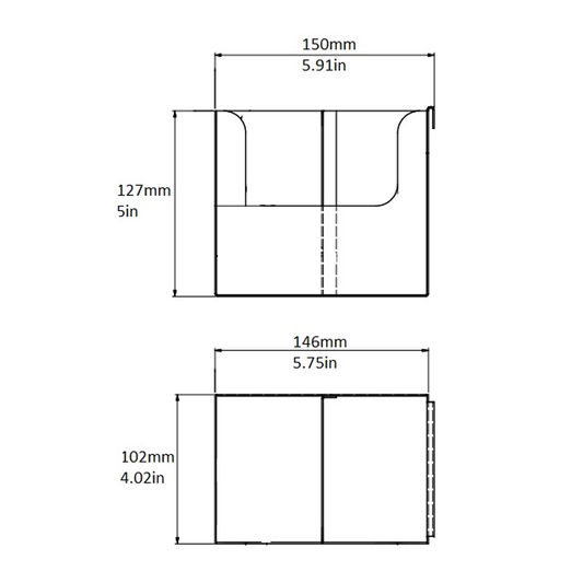 Rattleware Cup Sleeve Holder 5.75″x4″x5″ Stainless Steel – 05224S