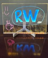 Rattleware Acrylic Board, 30x20cm, with stand, LED
