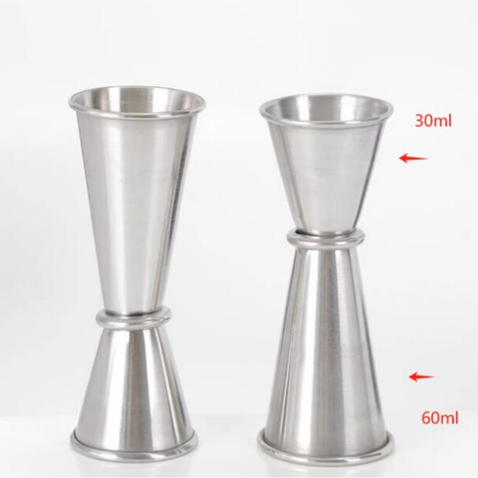 Jigger, Stainless Steel, Double Sided, 30ml (1oz) and 60ml (2oz)
