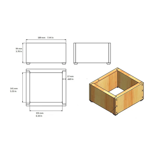 Knock Box Holder, Maple Wood, 25450