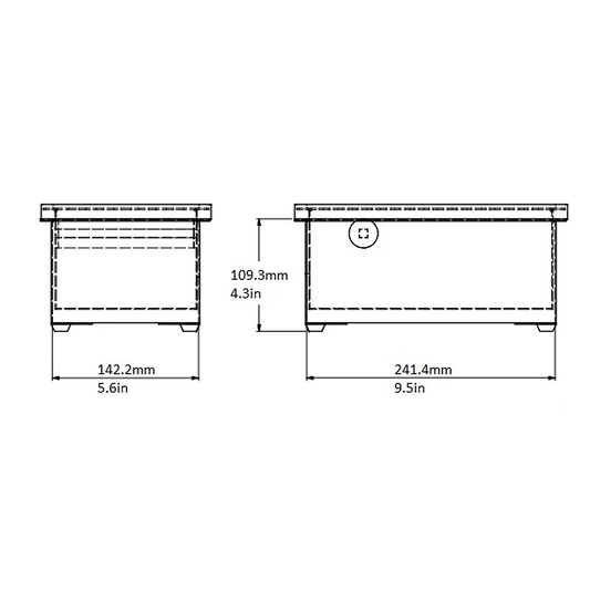 Knock Box Set, Long, Stainless Steel, 25632S