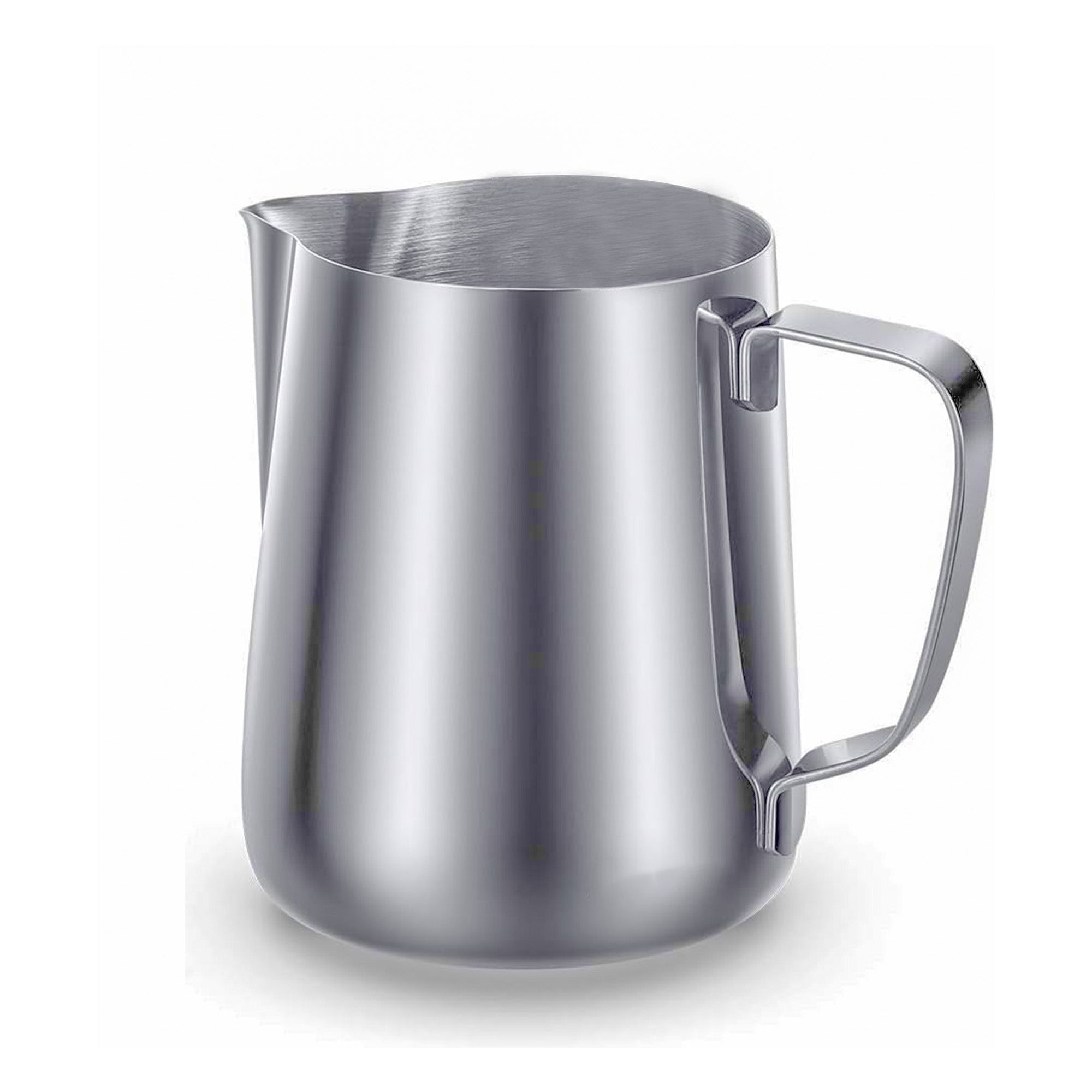 Rattleware 12 oz Macchiato Milk Frothing Pitcher - Stainless Steel Milk Jug for Precision Espresso, Latte, and Cappuccino Art - Barista-Grade Tool for Home, Cafe, and Commercial Use