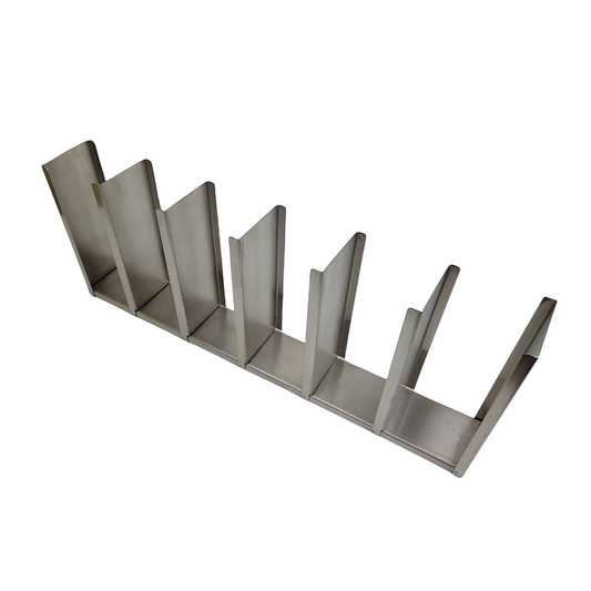 Lid/Cup Holder, 6 Section, Stainless Steel, Freestanding