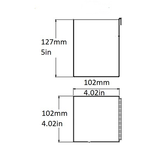 Modular Basic Holder, Stainless Steel, Powdercoat Hammer Finish, 05222